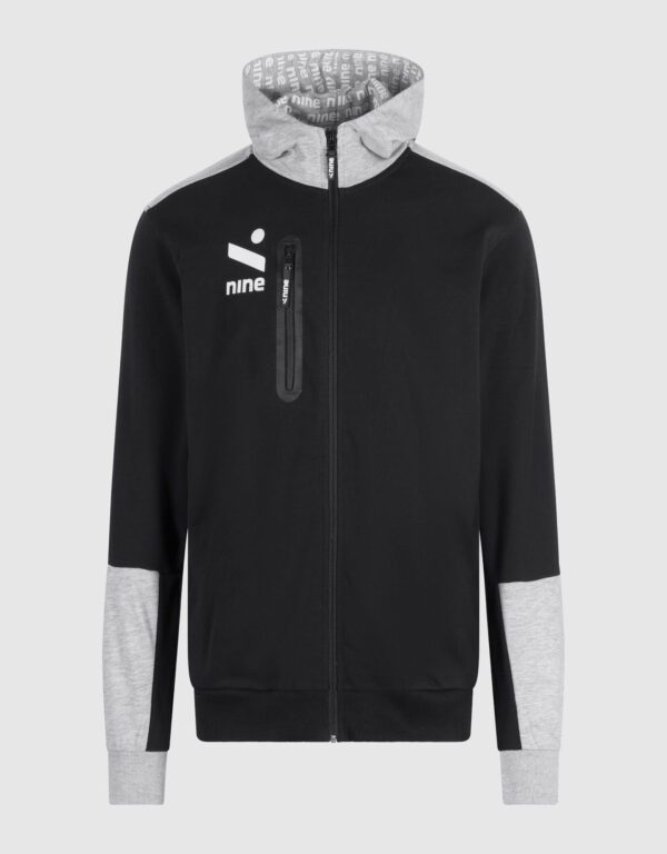 nine l Felpa cappuccio con zip l Velo jacket